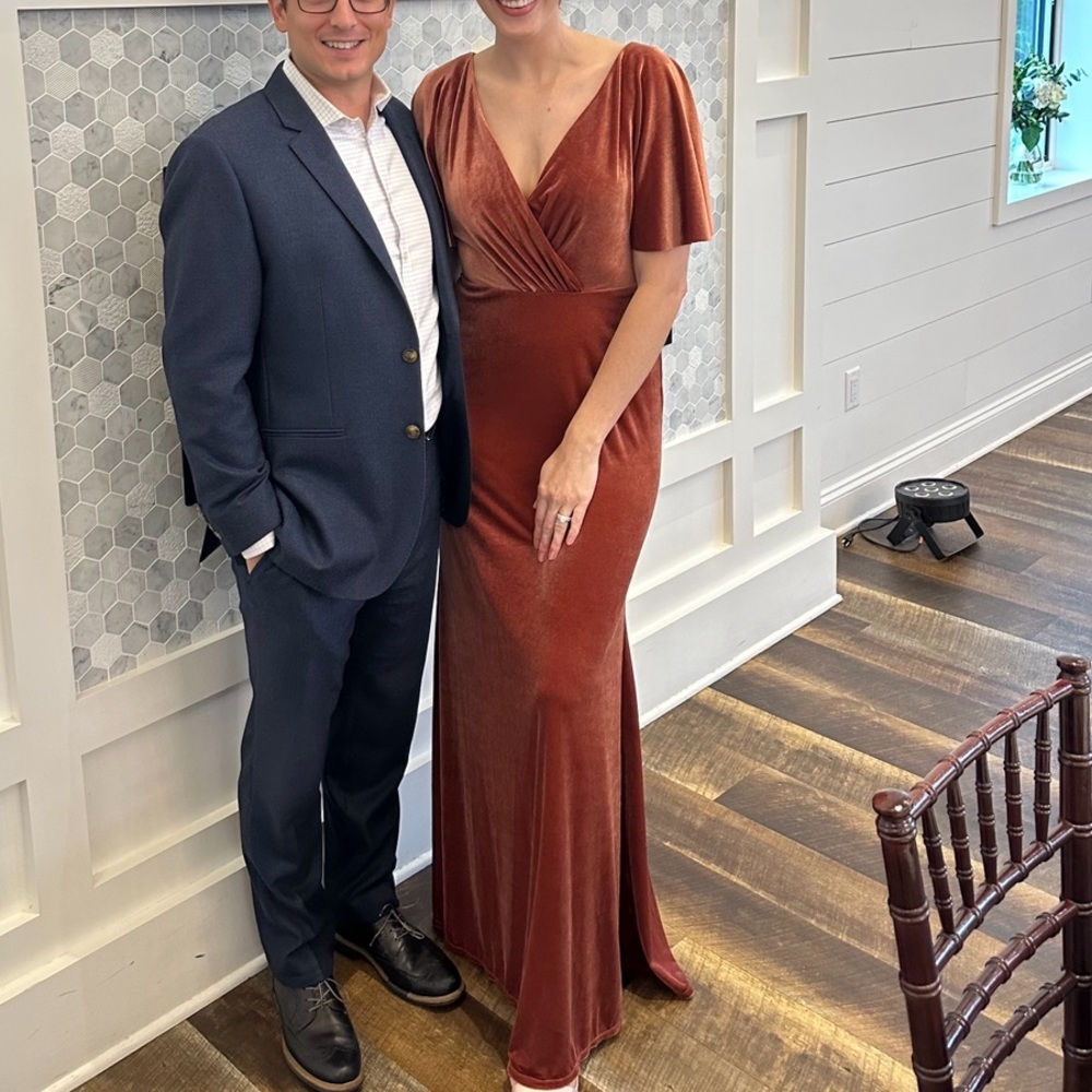 Sorella Vita velvet bridesmaid dress